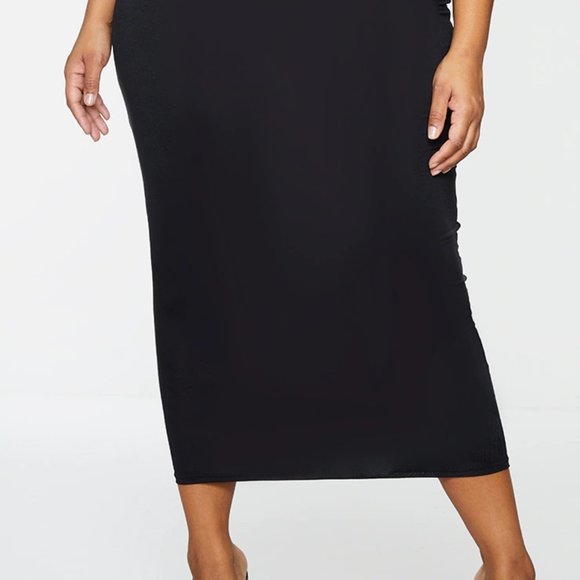 Pretty Little Thing 2 Pack Basic Black Grey Jersey Midaxi Skirt Size 14 XL NWT - Picture 2 of 4